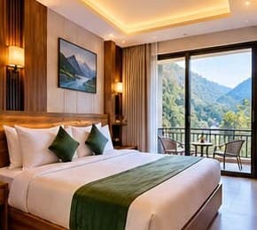 Premium Room with Balcony at Ganga Veda